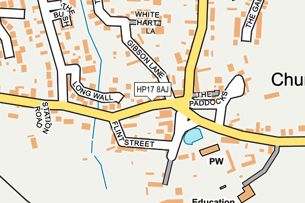 HP17 8AJ map - OS OpenMap – Local (Ordnance Survey) HP17 8AJ map - OS OpenMap – Local (Ordnance Survey)