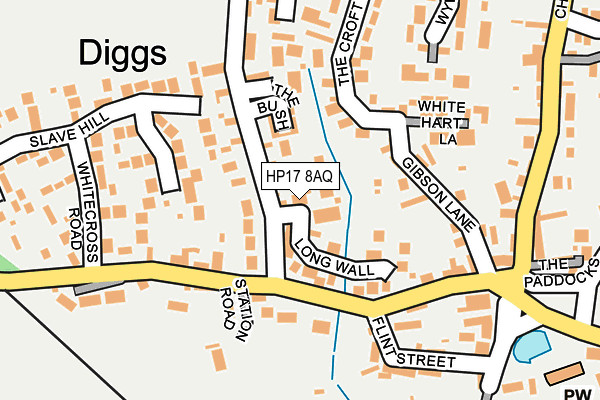 HP17 8AQ map - OS OpenMap – Local (Ordnance Survey) HP17 8AQ map - OS OpenMap – Local (Ordnance Survey)