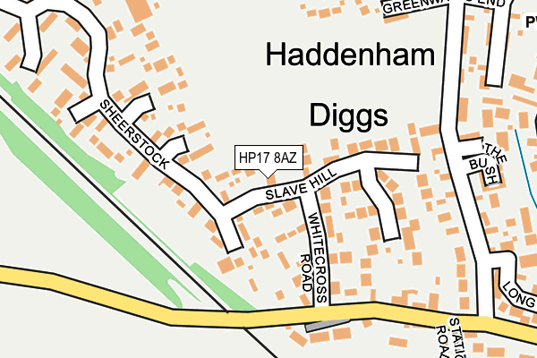 HP17 8AZ map - OS OpenMap – Local (Ordnance Survey) HP17 8AZ map - OS OpenMap – Local (Ordnance Survey)