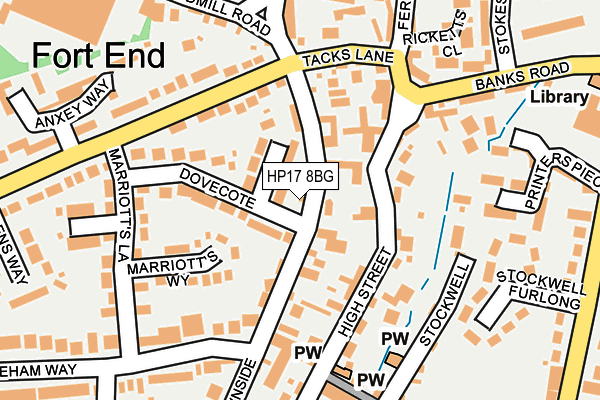 HP17 8BG map - OS OpenMap – Local (Ordnance Survey) HP17 8BG map - OS OpenMap – Local (Ordnance Survey)