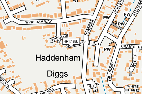 HP17 8BJ map - OS OpenMap – Local (Ordnance Survey) HP17 8BJ map - OS OpenMap – Local (Ordnance Survey)