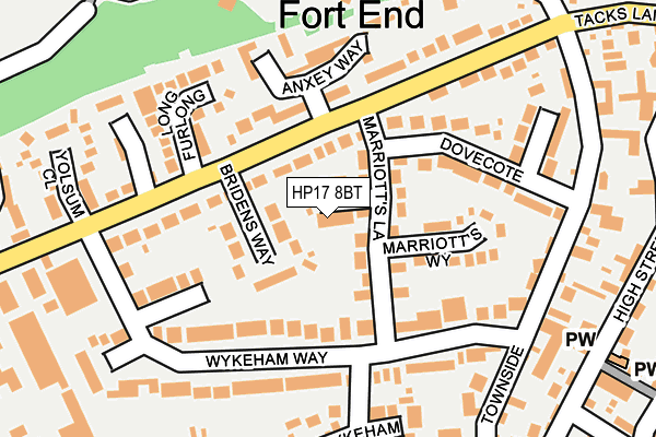 HP17 8BT map - OS OpenMap – Local (Ordnance Survey)