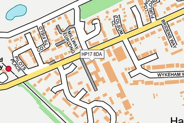 HP17 8DA map - OS OpenMap – Local (Ordnance Survey) HP17 8DA map - OS OpenMap – Local (Ordnance Survey)