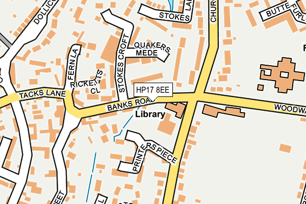 HP17 8EE map - OS OpenMap – Local (Ordnance Survey) HP17 8EE map - OS OpenMap – Local (Ordnance Survey)