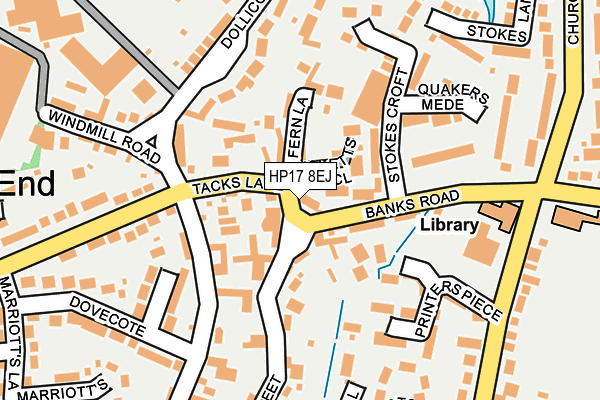 HP17 8EJ map - OS OpenMap – Local (Ordnance Survey) HP17 8EJ map - OS OpenMap – Local (Ordnance Survey)