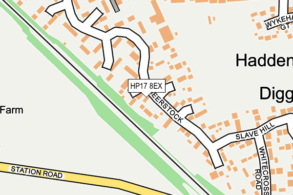 HP17 8EX map - OS OpenMap – Local (Ordnance Survey) HP17 8EX map - OS OpenMap – Local (Ordnance Survey)