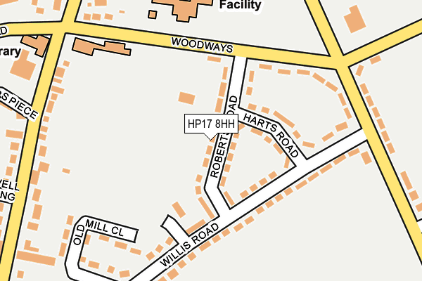 HP17 8HH map - OS OpenMap – Local (Ordnance Survey) HP17 8HH map - OS OpenMap – Local (Ordnance Survey)