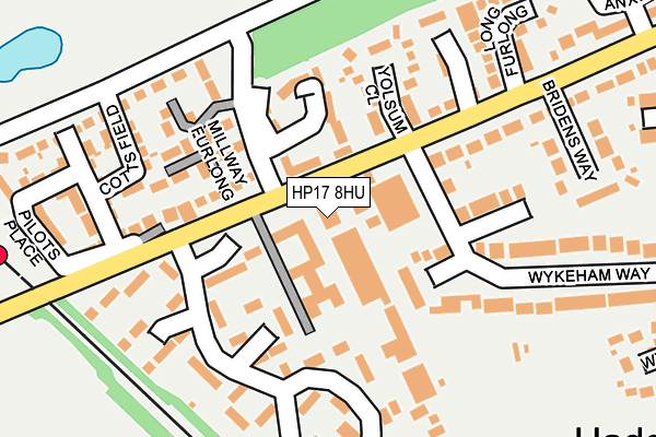 HP17 8HU map - OS OpenMap – Local (Ordnance Survey) HP17 8HU map - OS OpenMap – Local (Ordnance Survey)