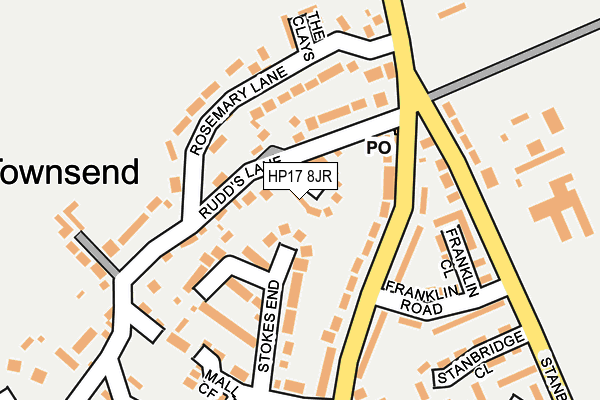 HP17 8JR map - OS OpenMap – Local (Ordnance Survey)