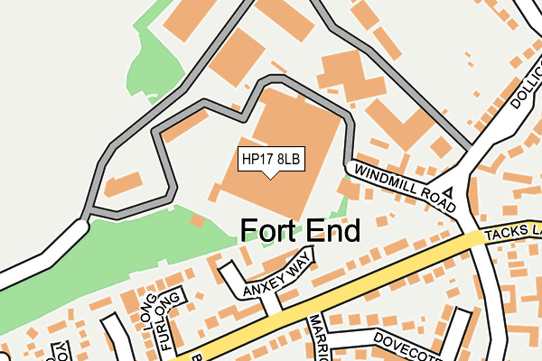HP17 8LB map - OS OpenMap – Local (Ordnance Survey) HP17 8LB map - OS OpenMap – Local (Ordnance Survey)