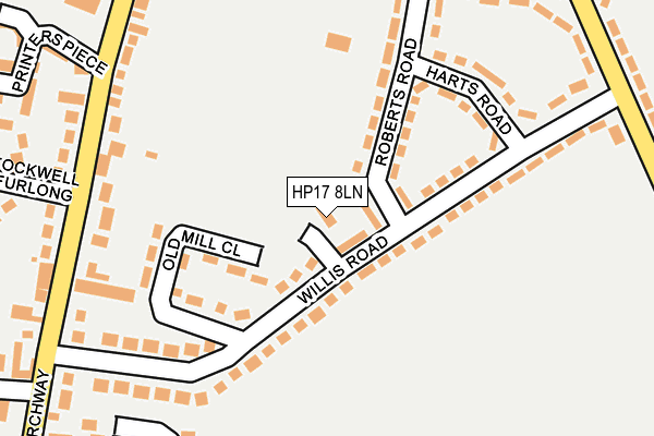 HP17 8LN map - OS OpenMap – Local (Ordnance Survey) HP17 8LN map - OS OpenMap – Local (Ordnance Survey)