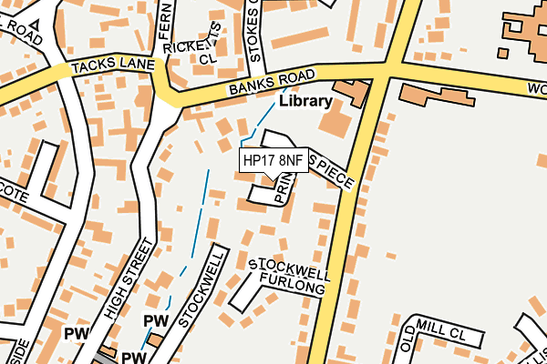 HP17 8NF map - OS OpenMap – Local (Ordnance Survey)