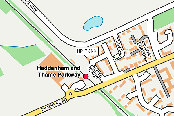 HP17 8NX map - OS OpenMap – Local (Ordnance Survey) HP17 8NX map - OS OpenMap – Local (Ordnance Survey)
