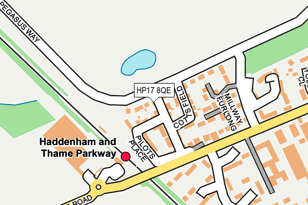 HP17 8QE map - OS OpenMap – Local (Ordnance Survey)