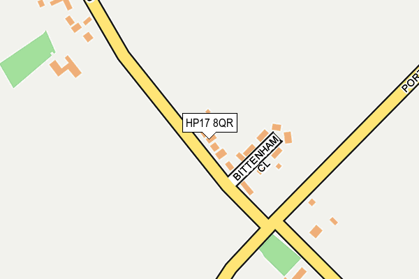 HP17 8QR map - OS OpenMap – Local (Ordnance Survey) HP17 8QR map - OS OpenMap – Local (Ordnance Survey)