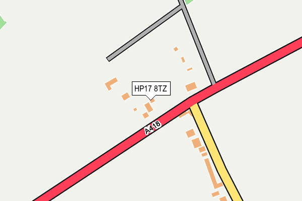 HP17 8TZ map - OS OpenMap – Local (Ordnance Survey) HP17 8TZ map - OS OpenMap – Local (Ordnance Survey)