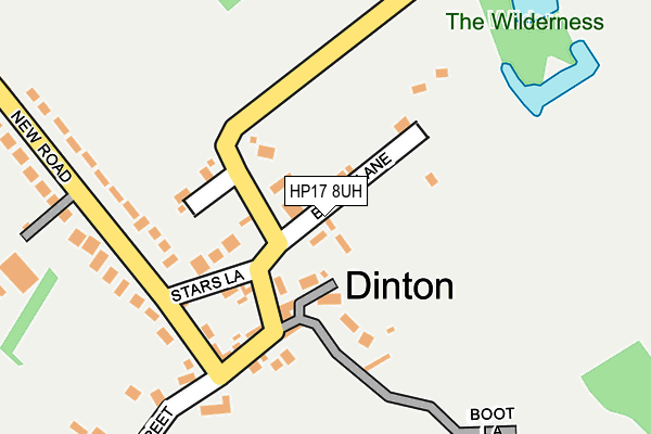 HP17 8UH map - OS OpenMap – Local (Ordnance Survey) HP17 8UH map - OS OpenMap – Local (Ordnance Survey)