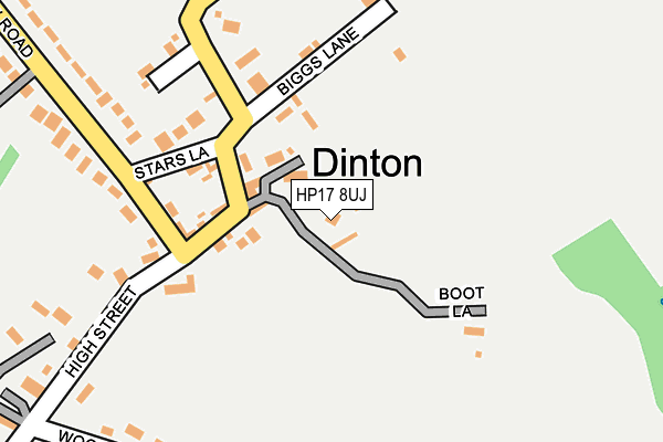 HP17 8UJ map - OS OpenMap – Local (Ordnance Survey) HP17 8UJ map - OS OpenMap – Local (Ordnance Survey)