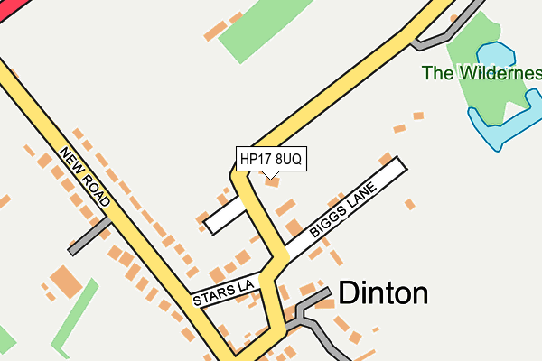 HP17 8UQ map - OS OpenMap – Local (Ordnance Survey) HP17 8UQ map - OS OpenMap – Local (Ordnance Survey)