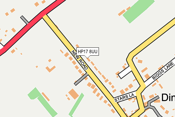 HP17 8UU map - OS OpenMap – Local (Ordnance Survey) HP17 8UU map - OS OpenMap – Local (Ordnance Survey)