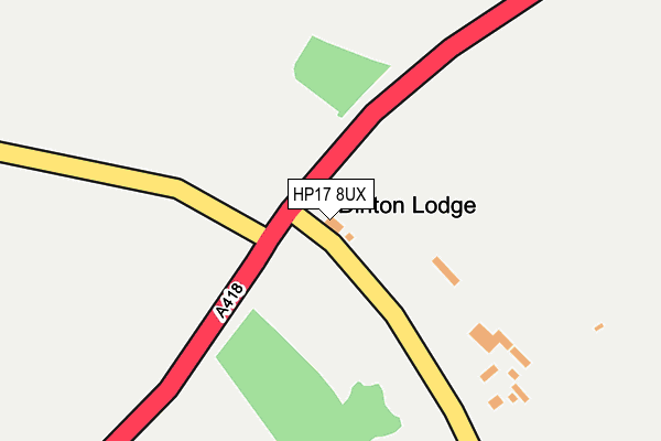 HP17 8UX map - OS OpenMap – Local (Ordnance Survey) HP17 8UX map - OS OpenMap – Local (Ordnance Survey)