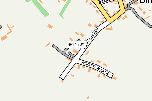HP17 8UY map - OS OpenMap – Local (Ordnance Survey) HP17 8UY map - OS OpenMap – Local (Ordnance Survey)