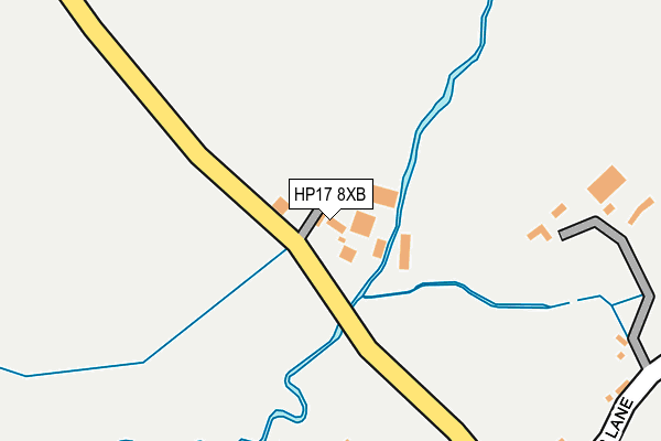 HP17 8XB map - OS OpenMap – Local (Ordnance Survey) HP17 8XB map - OS OpenMap – Local (Ordnance Survey)