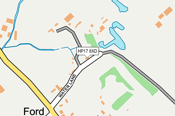 HP17 8XD map - OS OpenMap – Local (Ordnance Survey) HP17 8XD map - OS OpenMap – Local (Ordnance Survey)