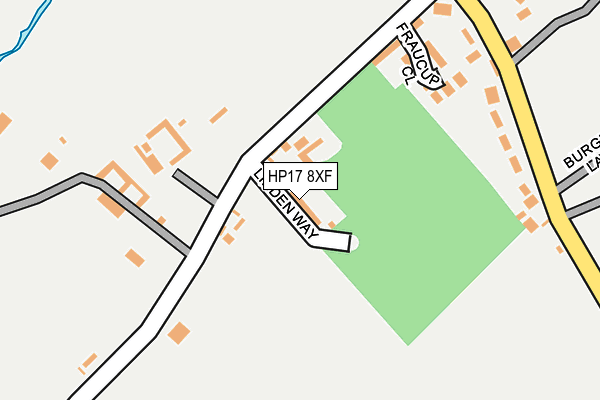 HP17 8XF map - OS OpenMap – Local (Ordnance Survey) HP17 8XF map - OS OpenMap – Local (Ordnance Survey)