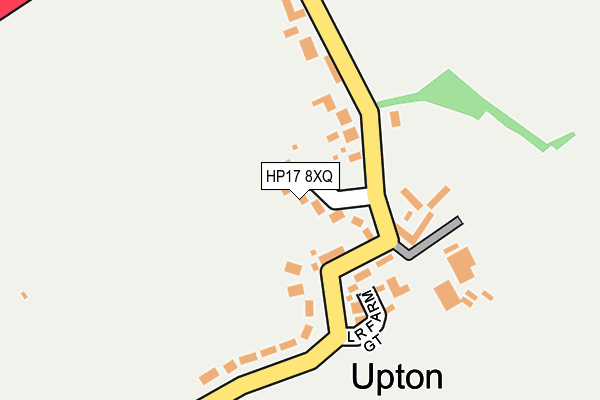 HP17 8XQ map - OS OpenMap – Local (Ordnance Survey)