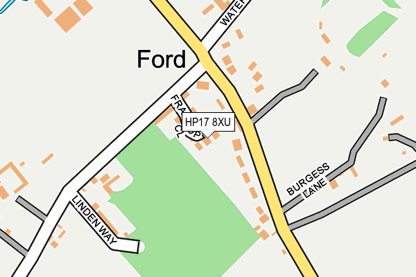 HP17 8XU map - OS OpenMap – Local (Ordnance Survey) HP17 8XU map - OS OpenMap – Local (Ordnance Survey)