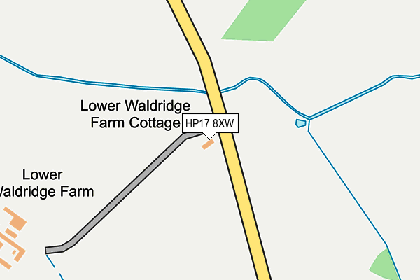 HP17 8XW map - OS OpenMap – Local (Ordnance Survey)