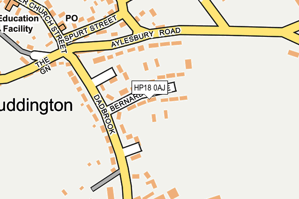 HP18 0AJ map - OS OpenMap – Local (Ordnance Survey) HP18 0AJ map - OS OpenMap – Local (Ordnance Survey)