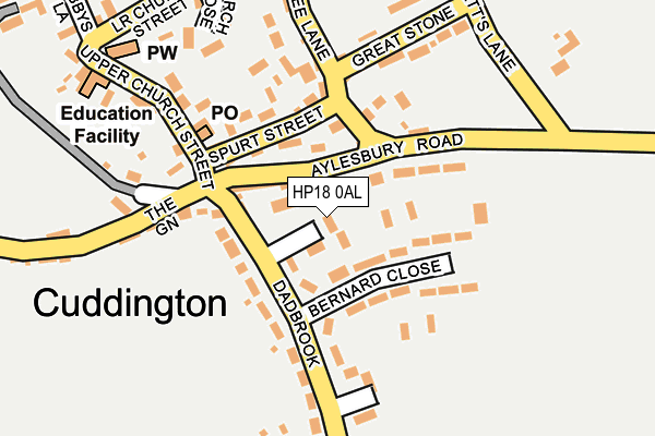 HP18 0AL map - OS OpenMap – Local (Ordnance Survey) HP18 0AL map - OS OpenMap – Local (Ordnance Survey)