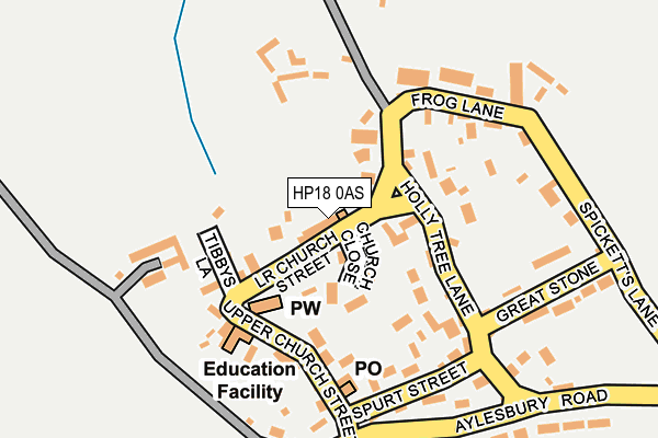 HP18 0AS map - OS OpenMap – Local (Ordnance Survey) HP18 0AS map - OS OpenMap – Local (Ordnance Survey)