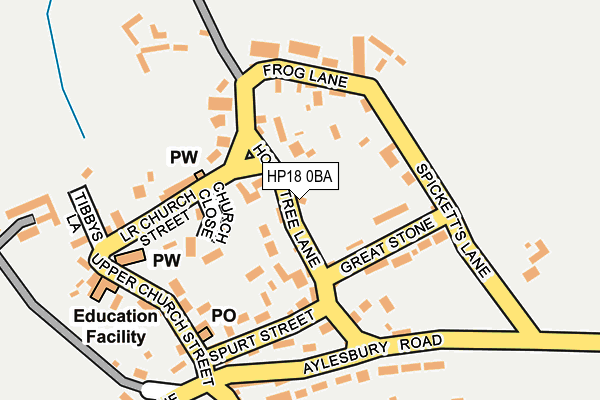 HP18 0BA map - OS OpenMap – Local (Ordnance Survey) HP18 0BA map - OS OpenMap – Local (Ordnance Survey)