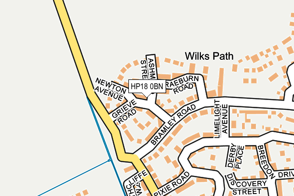 HP18 0BN map - OS OpenMap – Local (Ordnance Survey) HP18 0BN map - OS OpenMap – Local (Ordnance Survey)