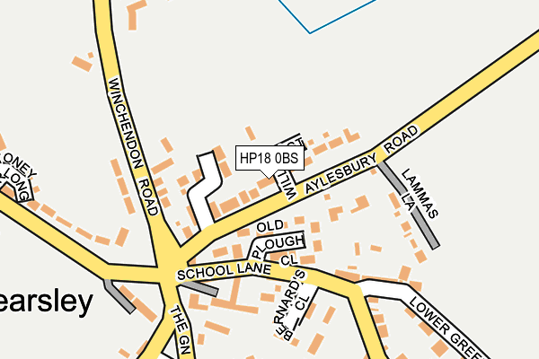 HP18 0BS map - OS OpenMap – Local (Ordnance Survey) HP18 0BS map - OS OpenMap – Local (Ordnance Survey)