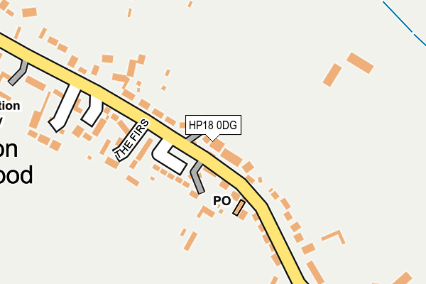 HP18 0DG map - OS OpenMap – Local (Ordnance Survey)