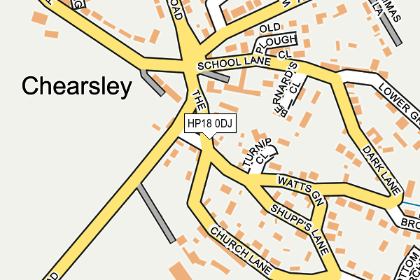HP18 0DJ map - OS OpenMap – Local (Ordnance Survey) HP18 0DJ map - OS OpenMap – Local (Ordnance Survey)