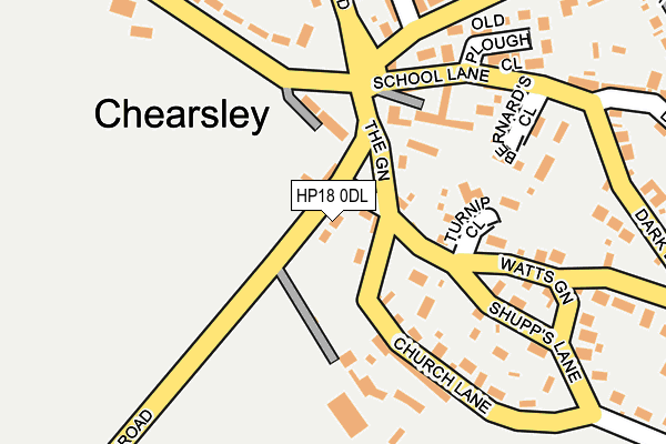 HP18 0DL map - OS OpenMap – Local (Ordnance Survey) HP18 0DL map - OS OpenMap – Local (Ordnance Survey)