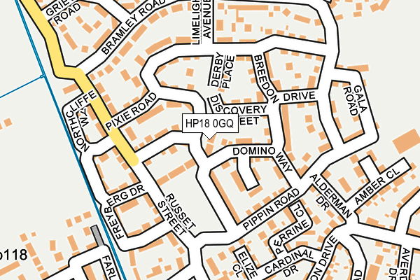 HP18 0GQ map - OS OpenMap – Local (Ordnance Survey) HP18 0GQ map - OS OpenMap – Local (Ordnance Survey)