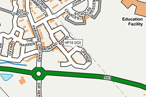 HP18 0GX map - OS OpenMap – Local (Ordnance Survey) HP18 0GX map - OS OpenMap – Local (Ordnance Survey)