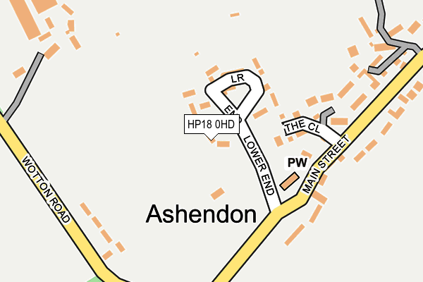 HP18 0HD map - OS OpenMap – Local (Ordnance Survey) HP18 0HD map - OS OpenMap – Local (Ordnance Survey)