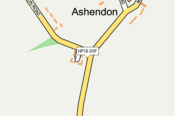 HP18 0HF map - OS OpenMap – Local (Ordnance Survey) HP18 0HF map - OS OpenMap – Local (Ordnance Survey)