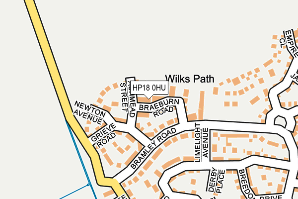 HP18 0HU map - OS OpenMap – Local (Ordnance Survey) HP18 0HU map - OS OpenMap – Local (Ordnance Survey)