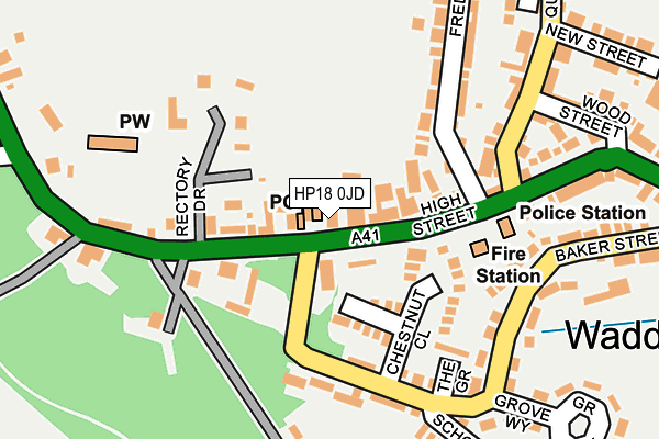 HP18 0JD map - OS OpenMap – Local (Ordnance Survey) HP18 0JD map - OS OpenMap – Local (Ordnance Survey)