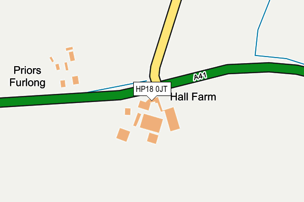 HP18 0JT map - OS OpenMap – Local (Ordnance Survey) HP18 0JT map - OS OpenMap – Local (Ordnance Survey)