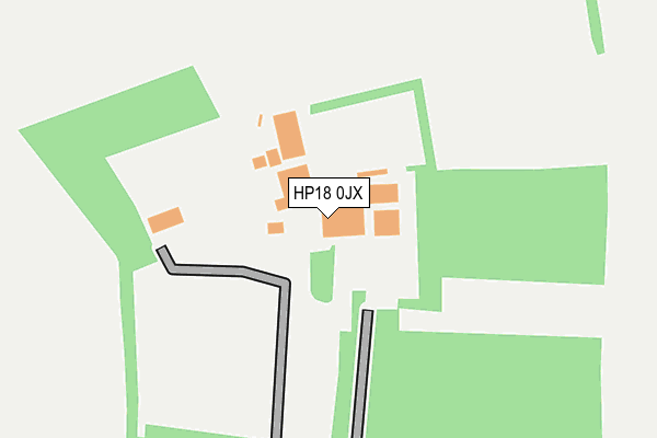 HP18 0JX map - OS OpenMap – Local (Ordnance Survey) HP18 0JX map - OS OpenMap – Local (Ordnance Survey)