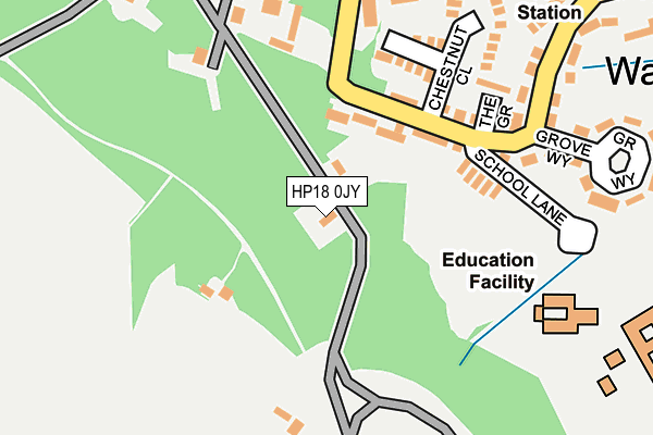 HP18 0JY map - OS OpenMap – Local (Ordnance Survey) HP18 0JY map - OS OpenMap – Local (Ordnance Survey)